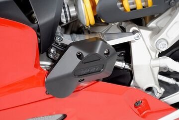 GSGモトテクニック クラッシュパッドセット マウンティングプレート ブラックアノダイズド Ducati パニガーレ 1199 / 1299 (2012- / 2015-) | 16010050-D20-SH