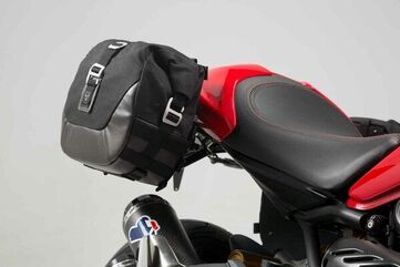 SW Motech Legend Gear side bag system LC Black Edition. Ducati Monster 1200/S (16-). | BC.HTA.22.885.20101