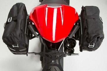 SW Motech Legend Gear side bag system LC Black Edition. Ducati Monster 1200/S (16-). | BC.HTA.22.885.20101