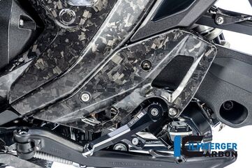 ILMBERGER ヒールガード 左側 BDC（ブラック・ダイヤモンド・カーボン仕上げ） マット仕上げ（艶なし） BMW R 1300 GS 2023－ | BM.FSL.016.R23GS
