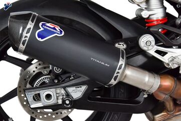 Termignoni /テルミニョーニ スリップオン 1 SIL STR ステンレス チタン ブラックスリーブ | BW2408040ITC
