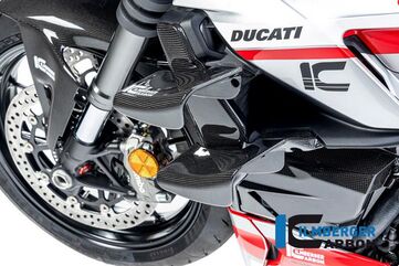 ILMBERGER / イルムバーガーカーボン ラジエーターカバー 左 グロス Ducati ストリートファイター V2 | WKL.004.V2SFG.K