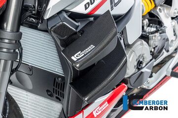 ILMBERGER / イルムバーガーカーボン ラジエーターカバー 左 グロス Ducati ストリートファイター V2 | WKL.004.V2SFG.K