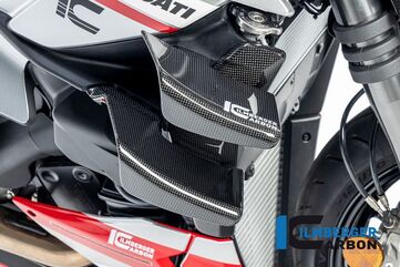 ILMBERGER / イルムバーガーカーボン ラジエーターカバー 右 グロス Ducati ストリートファイター V2 | WKR.005.V2SFG.K