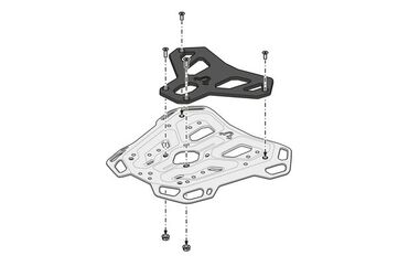 SW MOTECH / SWモテック ADVENTURE-RACK （アドベンチャーラック） ブラック R 1300 GS/Adv (23-). BMW トップケースマウント | GPT.07.975.19100/B
