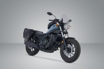 SW MOTECH / SWモテック Legend Gear （レジェンドギア） サイドバッグシステム LC ブラックエディション Honda CMX500 Rebel (16-). | BC.HTA.01.887.20101