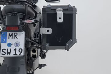 SW MOTECH / SWモテック TRAX ADV アルミケースシステム + アクラポビッチサイレンサー ブラック 45/45 l. BMW R 1300 GS (23-). | KFT.07.975.72001/B
