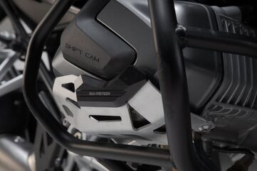 SW-MOTECH Cylinder guard Black/Silver. BMW R 1250 GS/Adv, R 1250 RS/ RT. | MSS.07.904.10201