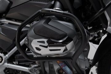 SW-MOTECH Cylinder guard Black/Silver. BMW R 1250 GS/Adv, R 1250 RS/ RT. | MSS.07.904.10201