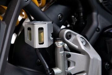 SW-MOTECH Brake reservoir guard Silver. BMW GS/GT, Ducati, KTM 790 models. | SCT.07.174.10102/S