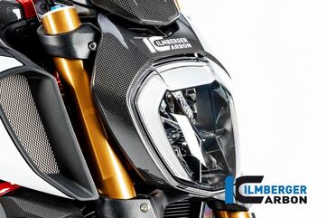 Ilmberger / イルムバーガーカーボンパーツ ヘッドライトカバー グロス Diavel 19- | LIA.014.DI19G.K