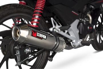 Scorpion / スコーピオンエキゾースト Factory オーバルフルシステム ステンレススリーブ Honda CB 125 F 2015 - 2018 | EHA171SEO