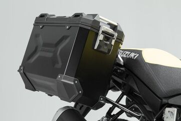 SW-MOTECH / SWモテック TRAX ADV アルミケース システム ブラック 37/37 l. Suzuki V stream 1000 (14) | KFT.05.440.70001/B