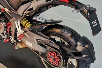 CNC Racing / シーエヌシーレーシング Rear mudguard Ducati Multistrada - Matt Carbon, Matt Carbon | ZA514Y