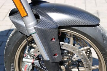 CNC Racing / シーエヌシーレーシング Front mudguard Ducati Multistrada - Matt Carbon, Matt Carbon | ZA517Y