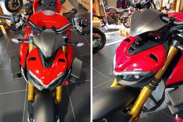 CNC Racing / シーエヌシーレーシング Sport screen Ducati Streetfighter V4 - matt carbon, Matt Carbon | ZA987Y