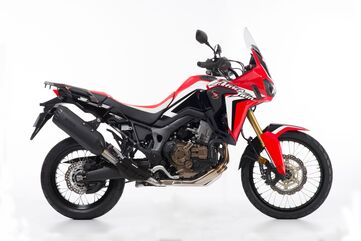 BOS （ボス） エキゾースト Desert Fox ブラックエディション - スリップオン HONDA CRF 1000 Africa Twin (2016-) （EU圏公道走行認可eマーク付）