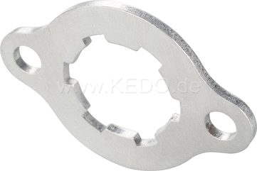 Kedo HeavyDuty Pinion Locking Plate, coarse toothed / bolted, OEM reference # 3Y1-17456-00, reinforced Compared to OEM | 27075HD