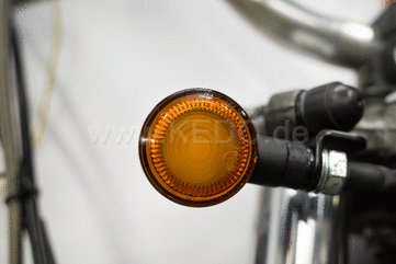 Kedo Front Indicator bracket, fork bridge mounting, 1 pair, black stainless steel, suitable for indicators with 6-8mm diameter pin | 50169