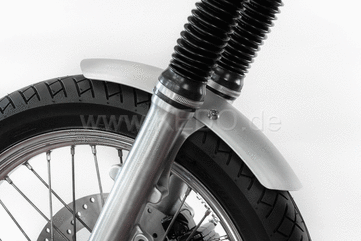 Kedo DIY Fender Set "Racer", undrilled aluminum front fender with protective foil, bracket ready for mounting, raw aluminum, including mounting material. | KTH-10086.18