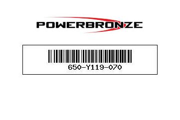 Powerbronze / パワーブロンズ マッドガードエクステンダー YAMAHA MT-125 20 マットブラック | 650-Y119-070