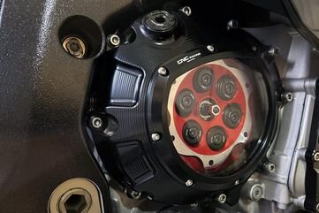 CNC Racing / シーエヌシーレーシング Clear clutch cover BMW - hydraulic control, Black | CA800BB