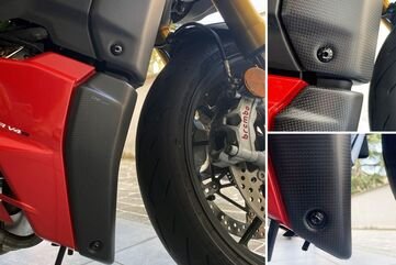 CNC Racing / シーエヌシーレーシング Radiator side covers Ducati Streetfighter V4 - carbon | ZA988