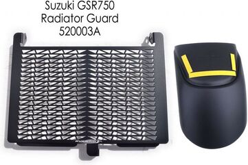 Pyramid Plastics / ピラミッドプラスチック Suzuki GSR 750 ラジエーターガード マットブラック 2011> | 520003A