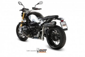 MIVV / ミヴSUONO スリップ オン ブラックステンレススチール for BMW R NINE T (2014 - 2016) | B.022.L9