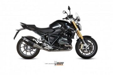 MIVV / ミヴSPEED EDGE スリップ オン ブラックステンレススチール for BMW R 1200 R (2015 - ) | B.026.LRB