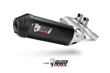 MIVV / ミヴマフラー Oval Carbon With Carbon Cap Exhaust | B.037.LEC