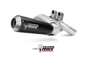 MIVV / ミヴマフラー X-M1 Black Stainless Steel Exhaust | B.038.LC4B