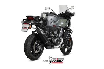 MIVV / ミヴマフラー Speed Edge Black Stainless Steel Exhaust | HD.003.LRB