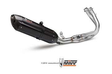 MIVV / ミヴ- SPORT フルエキゾーストシステム 2-1 ステンレス （カーボンエンドキャップ付）s for KAWASAKI ER-6n (12-) | K.029.L7