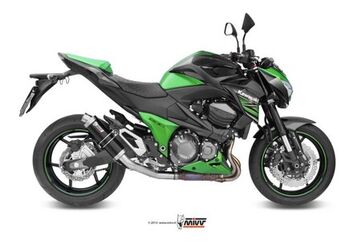 MIVV / ミヴ- SPORT スリップオン スチール、黒 for KAWASAKI Z 800 (13-) | K.032.LXB