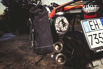Unitgarage / ユニットガレージ Two Side Panniers Canvas + Double Subframe NineT, Black/Black | 2xU001+1626+A2_Black-Black