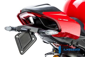 ILMBERGER / イルムバーガーカーボンパーツ ナンバープレートホルダー　ショート マット Panigale V4 / V4 S | NHO.112.DPV4M.K