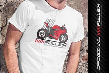 FULLSIX T-SHIRT - WHITE DESIGN 1 MATT | MC-C0206-M