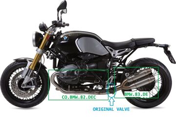 GPR / ジーピーアール Original For Bmw R Nine-T 1200 2013/16 (All) Homologated Full Catalized Deeptone Inox | CO.BM.82.CAT.DE