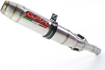 GPR / ジーピーアール Exhaust System Kawasaki Z 125 2019/20 e4 Racing slip-on exhaust Deeptone Inox | K.170.RACE.DE