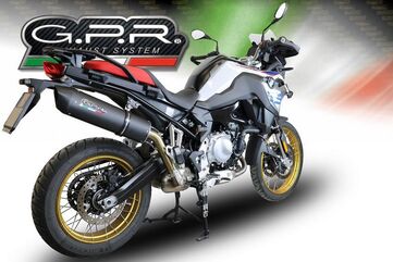 GPR / ジーピーアール Original For Bmw F 850 Gs - Adventure 2018/20 E4 Homologated スリッポンエキゾースト Furore Evo4 Nero | E4.BMW.94.FNE4