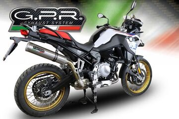 GPR / ジーピーアール Original For Bmw F 850 Gs - Adventure 2018/20 E4 Homologated スリッポンエキゾースト M3 Titanium Natural | E4.BMW.94.M3.TN