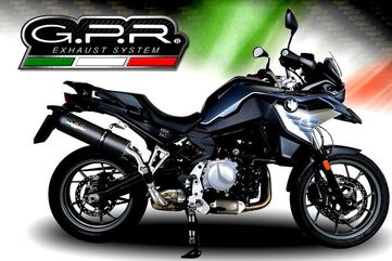 GPR / ジーピーアール Original For Bmw F 750 Gs 2018/20 E4 Homologated スリッポンエキゾースト Furore Evo4 Nero | E4.BMW.95.FNE4