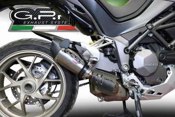 GPR / ジーピーアール Original For Ducati Multistrada 1260 2018/20 E4 Homologated スリッポンエキゾースト Gp Evo4 Titanium | E4.D.130.GPAN.TO