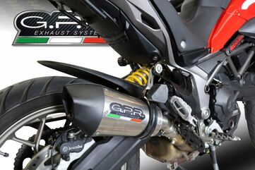 GPR / ジーピーアール Original For Ducati Multistrada 950 2017/20 E4 Homologated スリッポンエキゾースト Gp Evo4 Titanium | E4.D.131.GPAN.TO