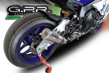 GPR / ジーピーアール Original For Yamaha Yzf R1/R1-M 2017/20 E4 Homologated スリッポンエキゾースト M3 Inox | E4.Y.200.M3.INOX