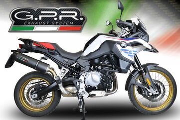 GPR / ジーピーアール Original For Bmw F 850 Gs - Adventure 2021/22 E5 Homologated スリッポンエキゾースト Furore Evo4 Nero | E5.BM.94.FNE4