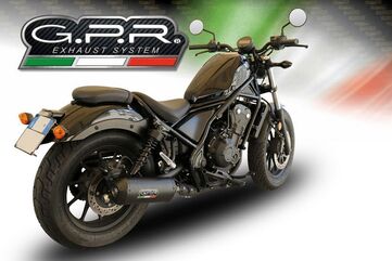 GPR / ジーピーアール Original For Honda Cmx 500 Rebel 2018/20 E4 Homologated スリッポンエキゾースト Ghisa | H.250.GHI