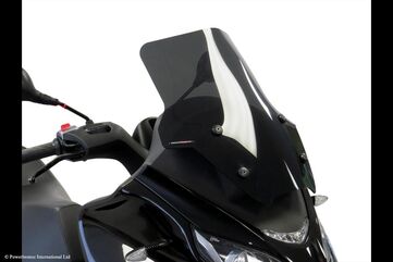 Powerbronze / パワーブロンズ Scooter Screens for PIAGGIO MP3 350 18-20/MP3 400 21-23/MP3 500 18-23 (455 MM HIGH)/SOLID BLACK | 410-P102-003