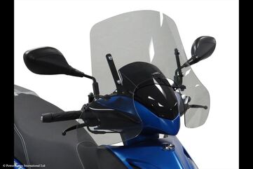 Powerbronze / パワーブロンズ Scooter Screens for KYMCO AGILITY CITY 125 14-23 (290 MM)/FROSTED SAPPHIRE BLUE | 430-U330-018